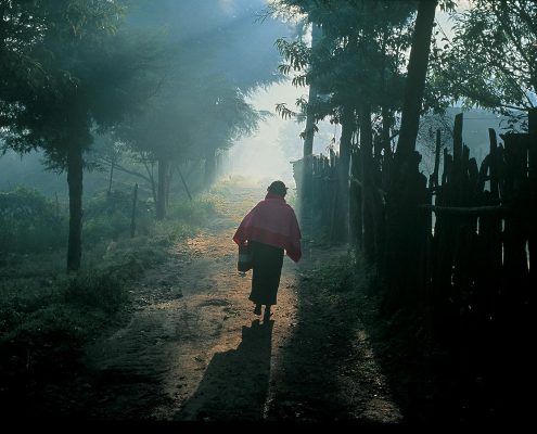 On a path in Nabenchauk, 1991.